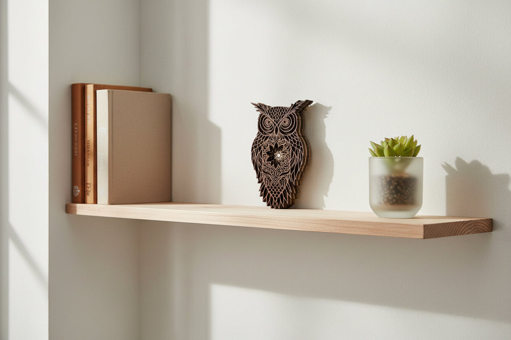 Sovja mandala – lesena stenska dekoracija