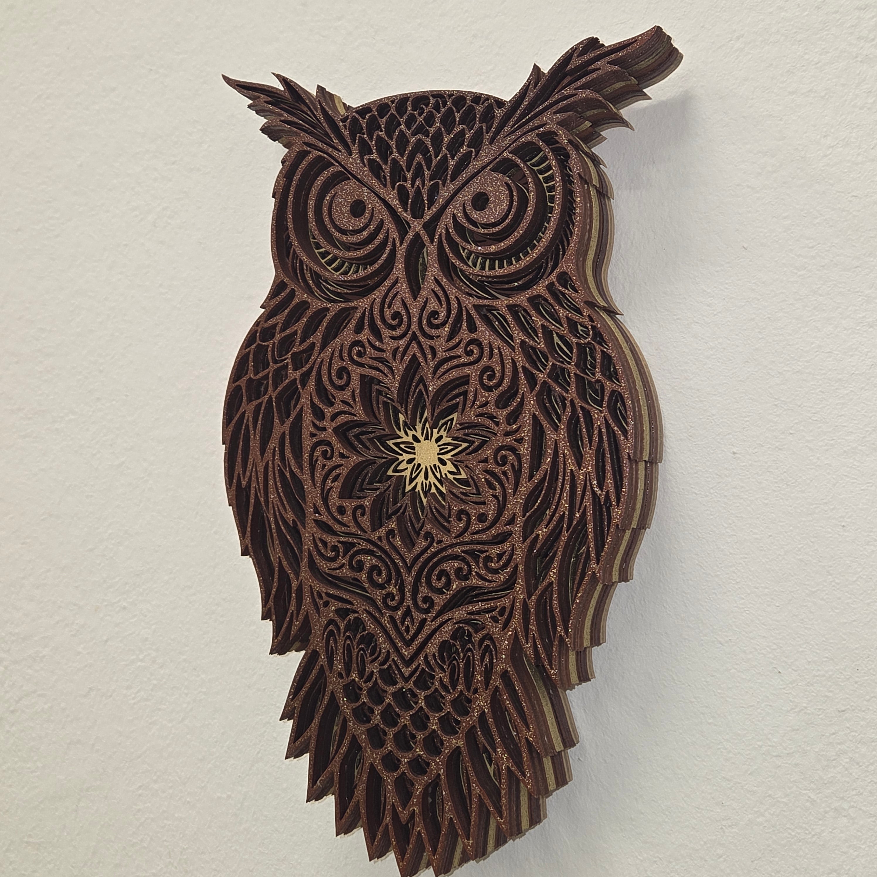 Sovja mandala – lesena stenska dekoracija