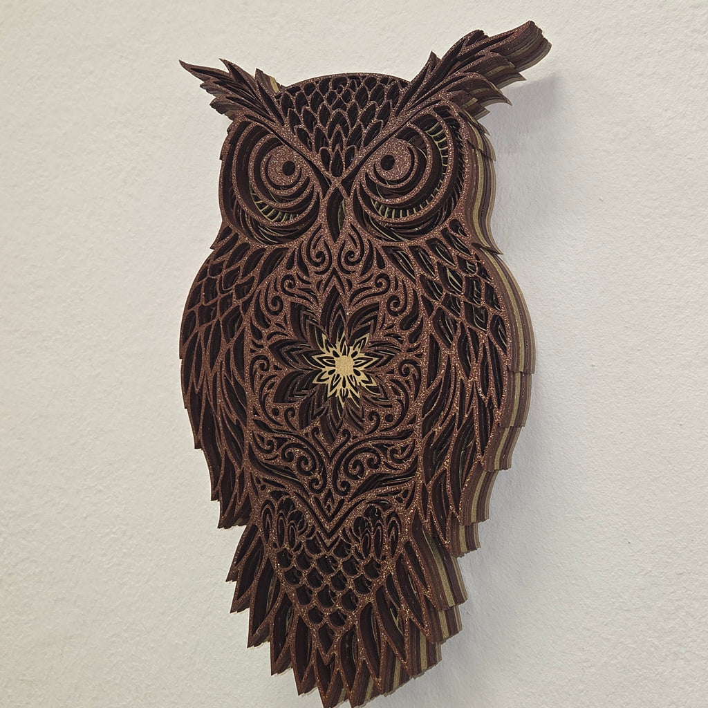 Sovja mandala – lesena stenska dekoracija